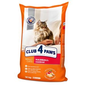 club 4 paws premium hairball control hrana uscata completa pentru pisicile adulte Pisici Hairball Control 14kg