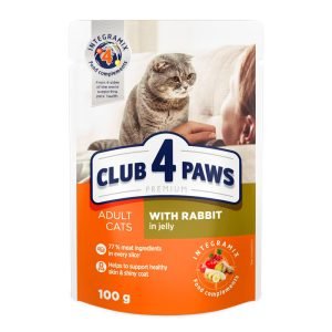 Club-4-Paws - Pisică Iepure Aspic 100g
