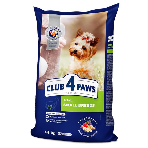 club 4 paws premium pentru caini adulti de talie mica hrana uscata completa