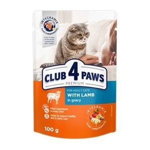 Club-4-Paws - Pisică Miel Sos 100g